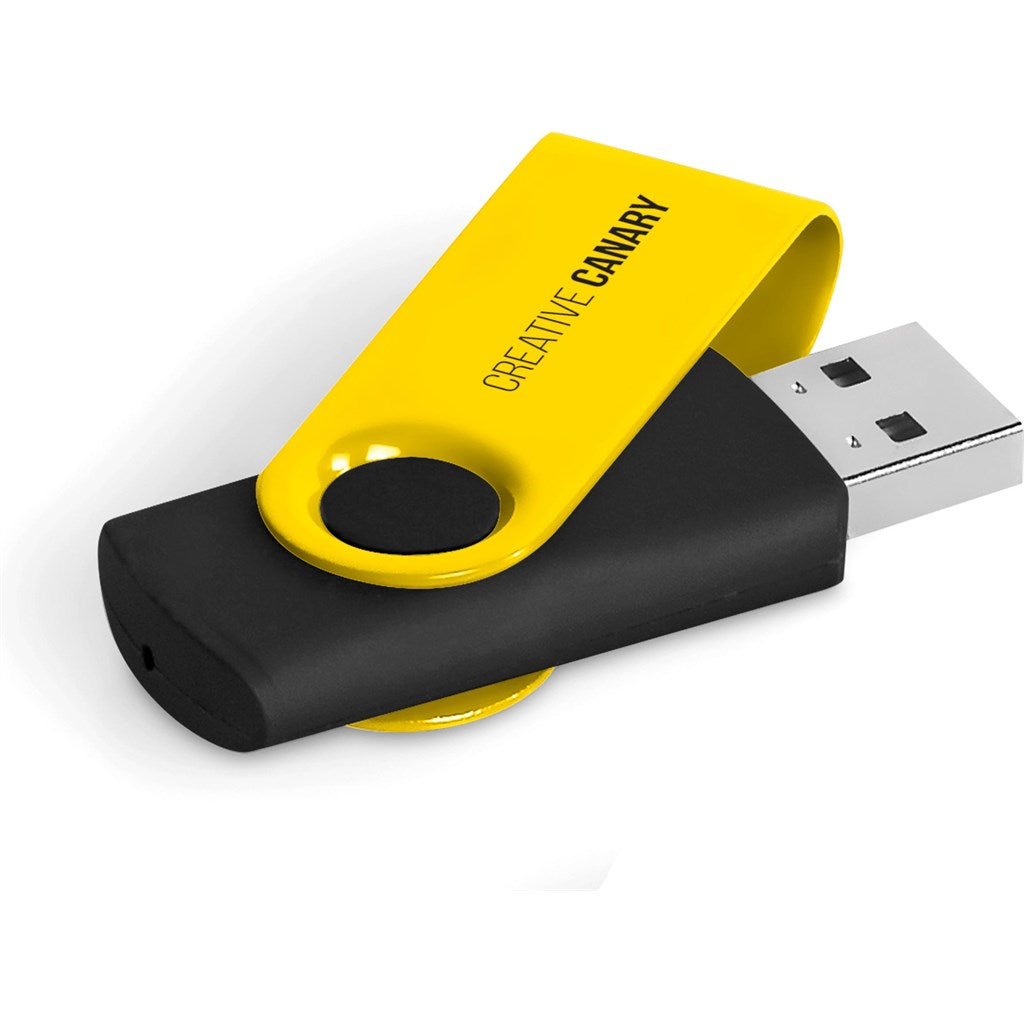Gyro Black Flash Drive - 4GB - Unbranded
