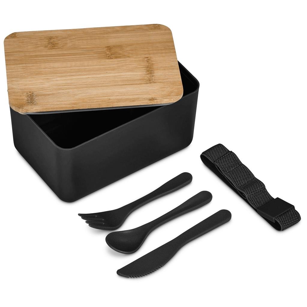Pasuta Recycled Plastic & Bamboo Lunch Box - Unbranded