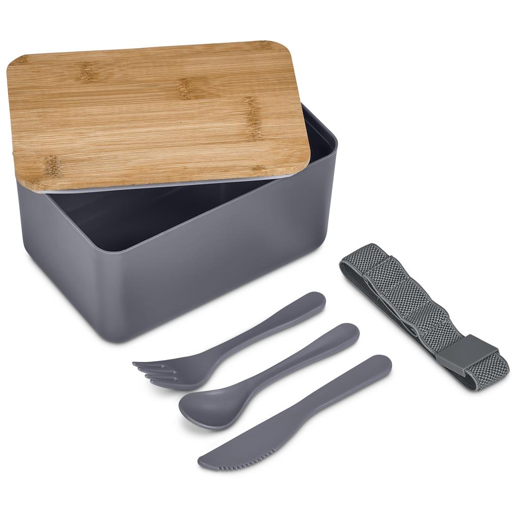 Pasuta Recycled Plastic & Bamboo Lunch Box - Unbranded