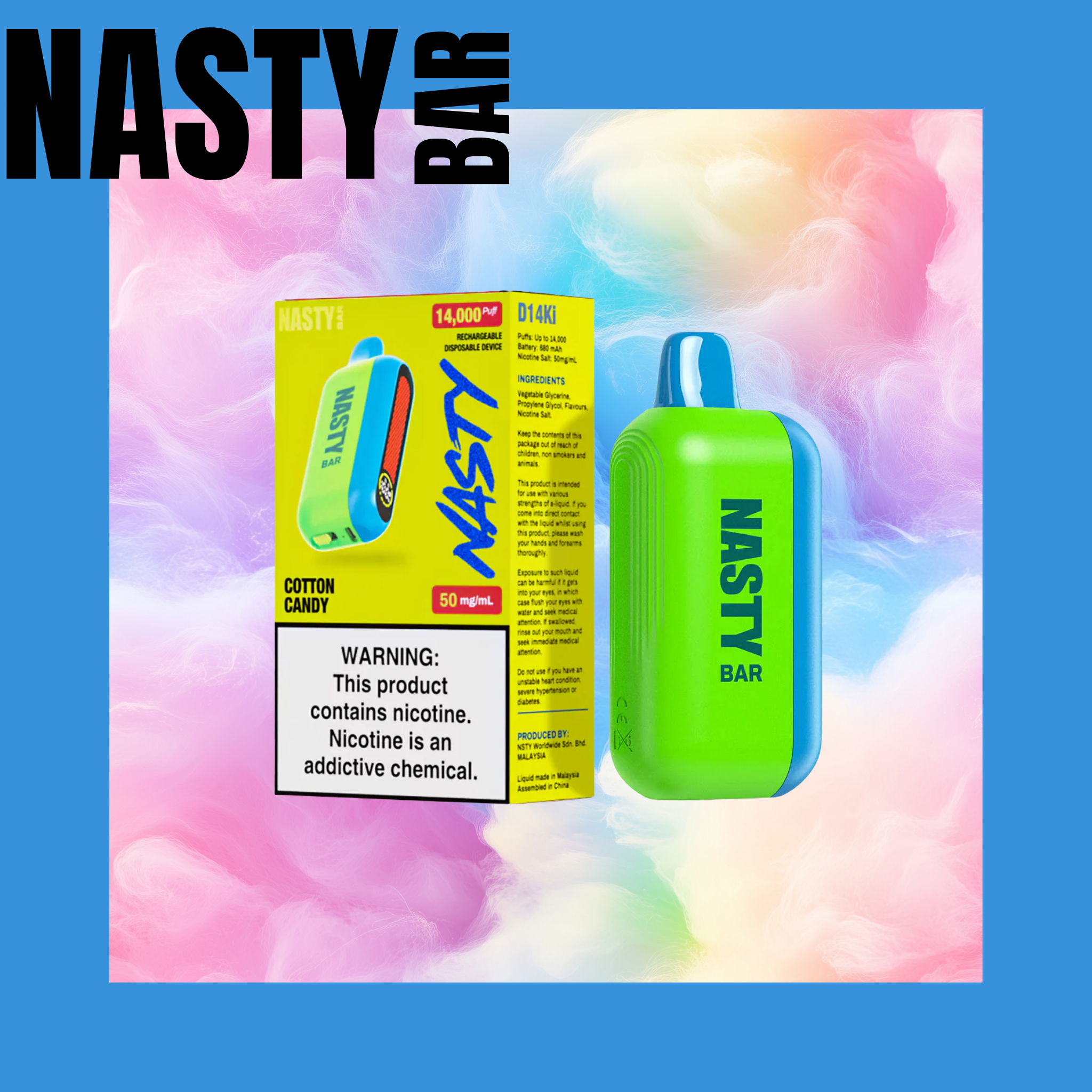 Nasty 14000 –  Cotton Candy