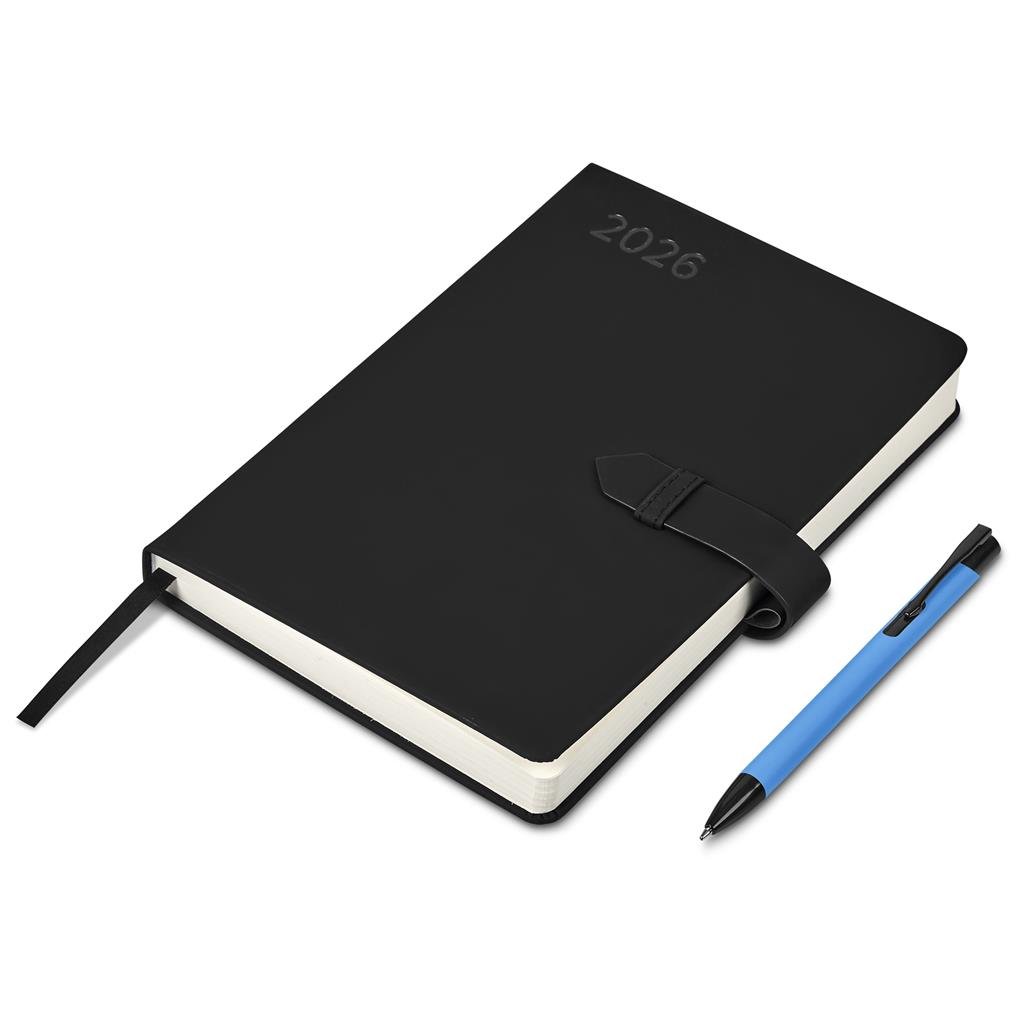 Enterprise A5 2026 Diary & Zeta Pen Set - Unbranded