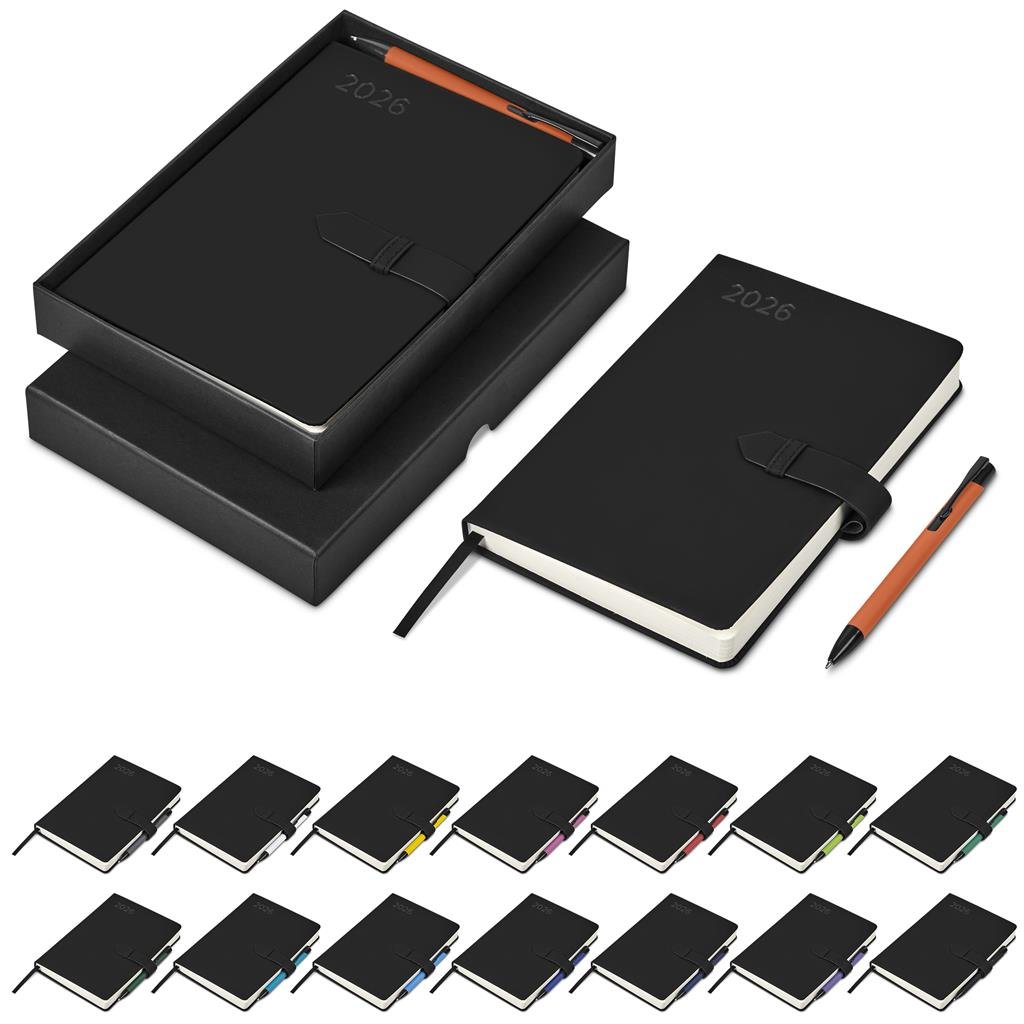 Enterprise A5 2026 Diary & Zeta Pen Set - Unbranded
