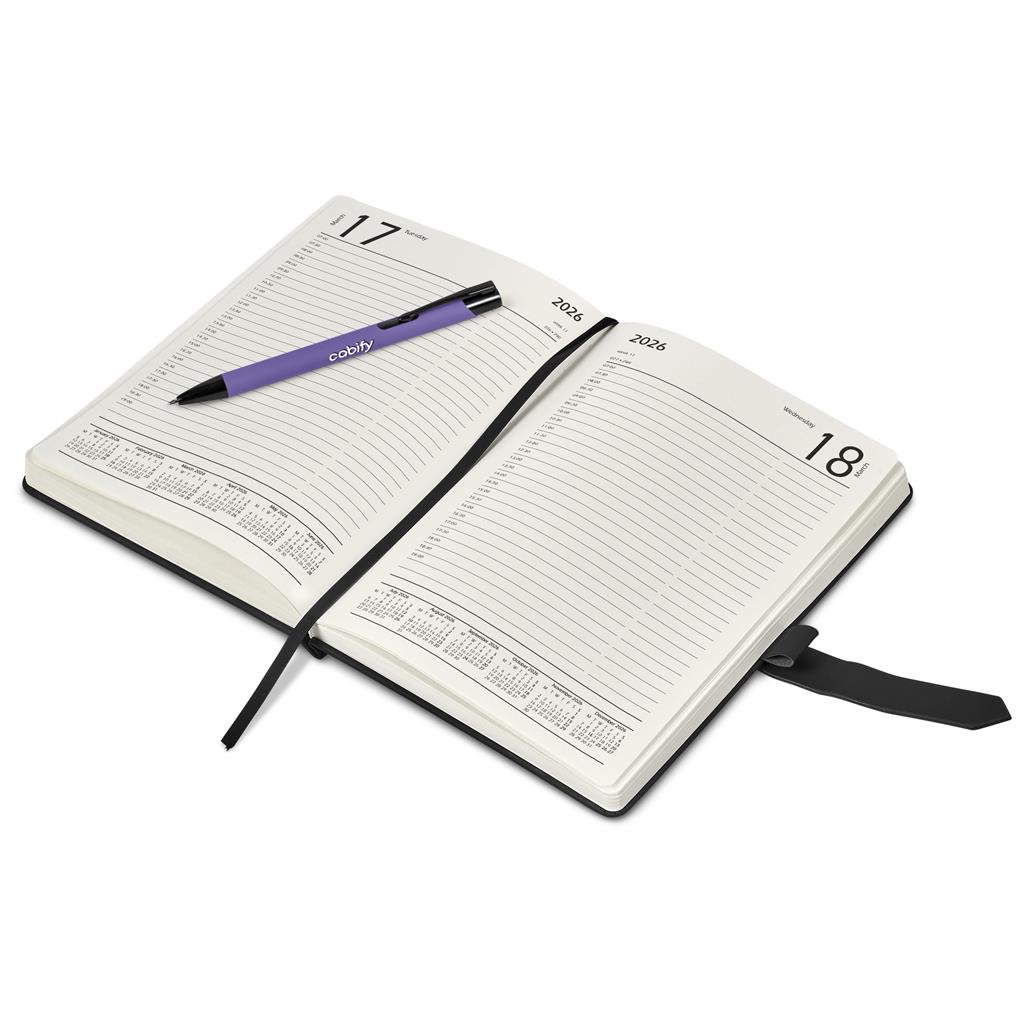 Enterprise A5 2026 Diary & Zeta Pen Set - Unbranded