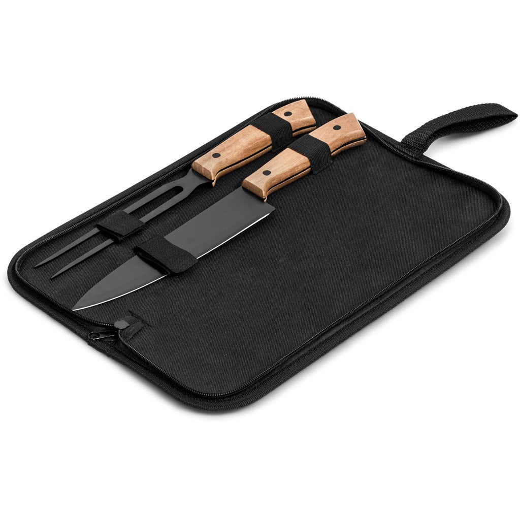 Basic Butcher's Block Carving Set - Unbranded