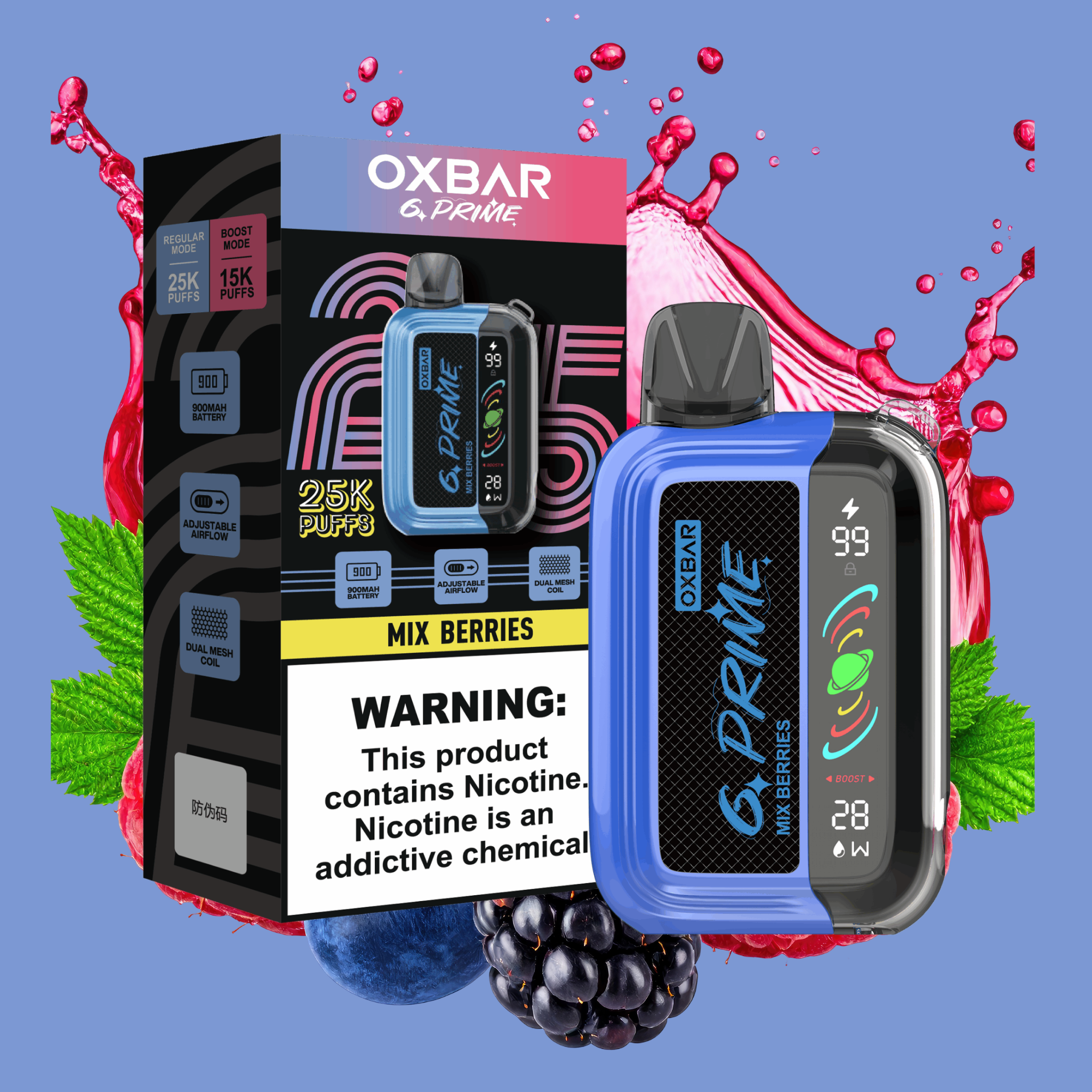 OXBAR G-Prime 25k – Mix Berries