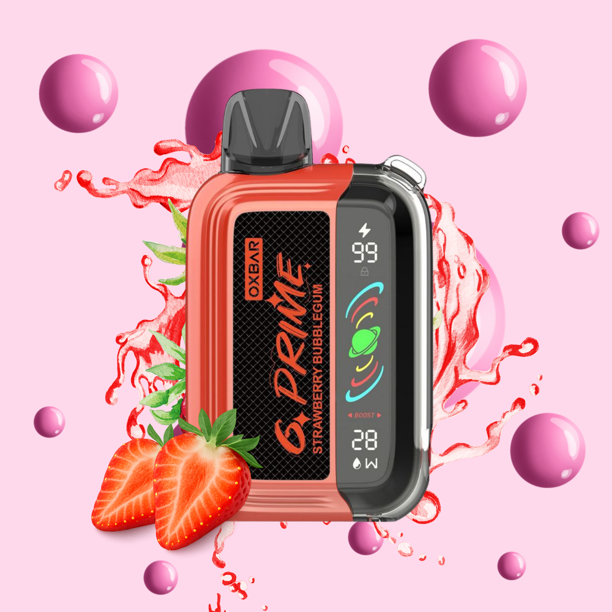 OXBAR G-Prime 25k – Strawberry Bubblegum