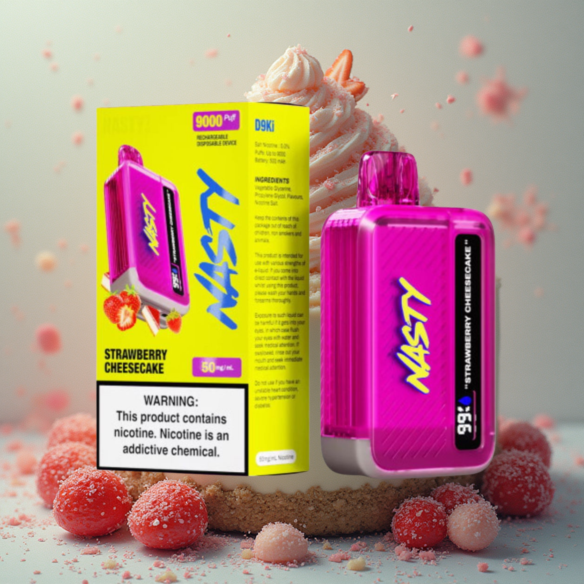 Nasty 9000 – Strawberry Cheesecake