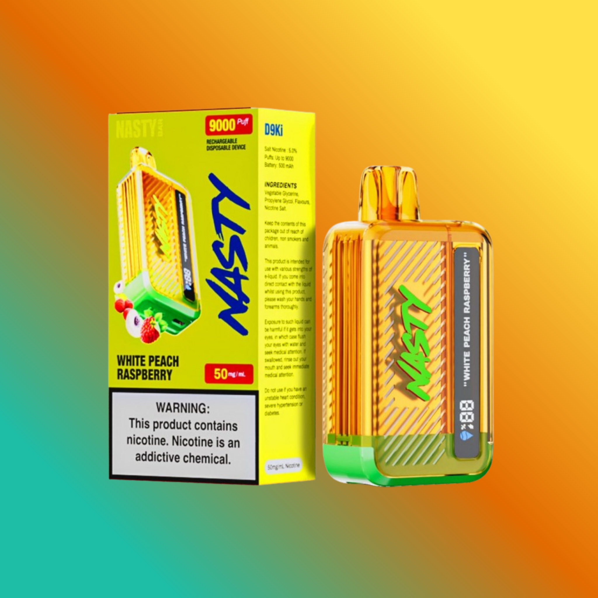 Nasty 9000 – White Peach Raspberry